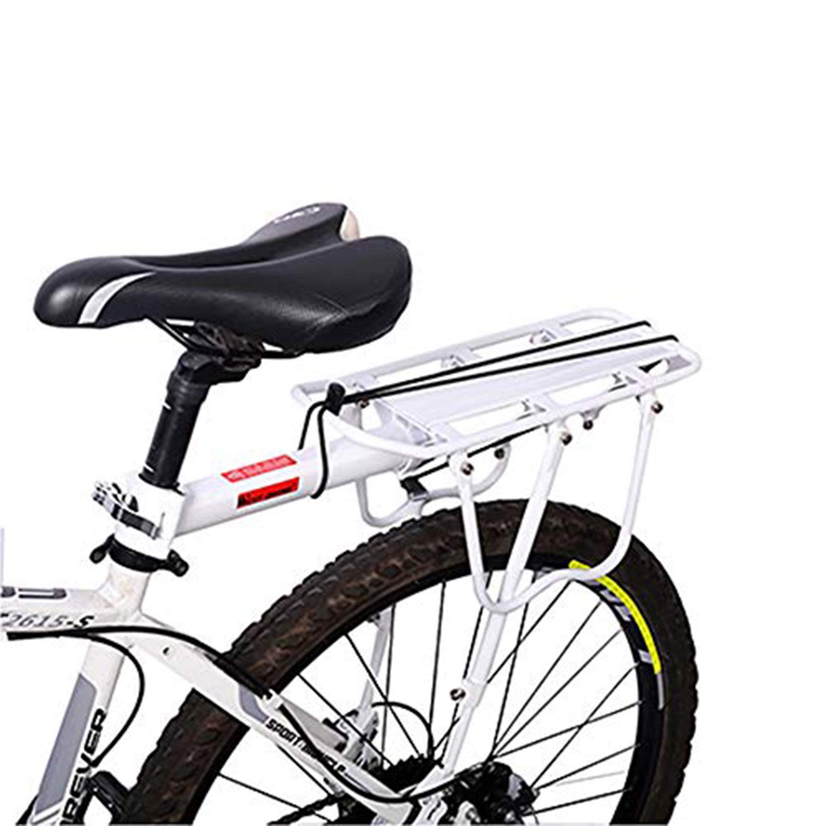

Enkrio Bicycle Carrier, Lightweight, Extendable Rear Carrier, 50kg Load Capacity, Retrofit Luggage Rack, Easy Installation, Includes Reflector