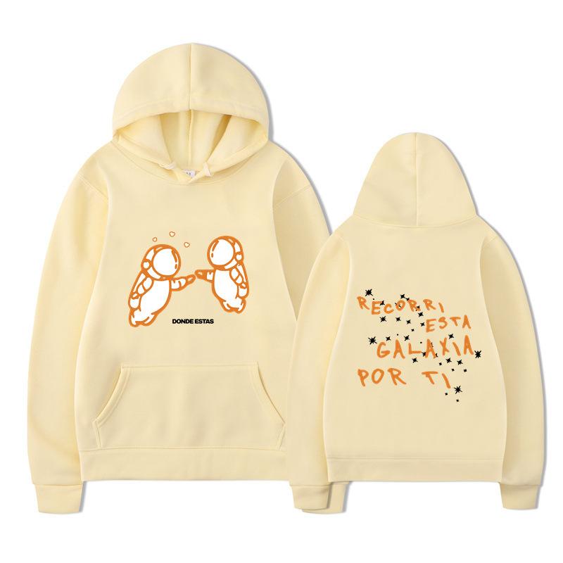 Fashion Printed Double Astronaut Hoodies Men Casual Long Sleeve Sweatshirts Women Casual Harajuku Streetwear Sudaderas