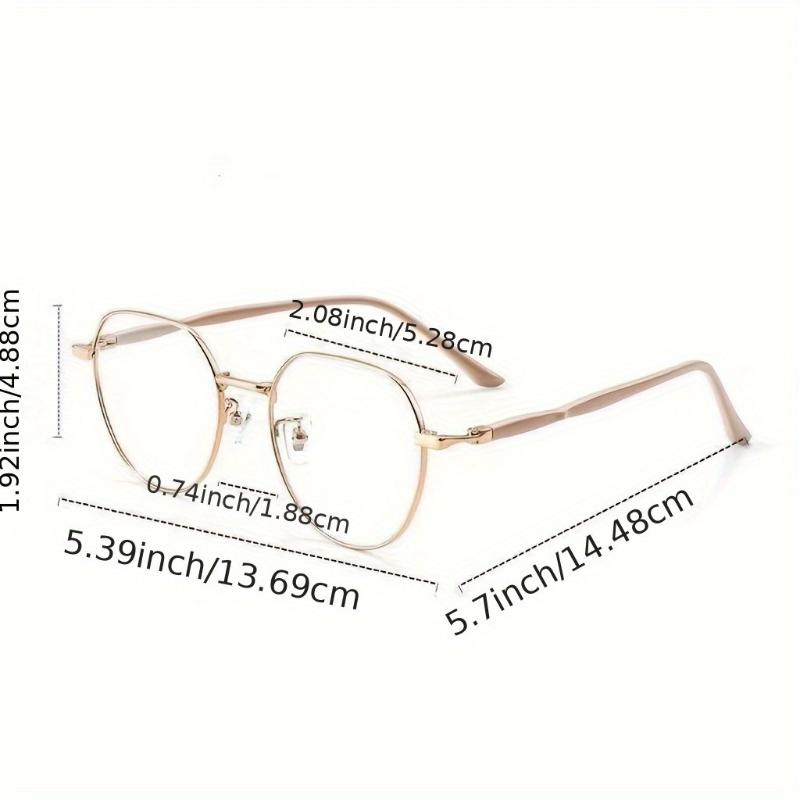 4PCS Ladies Blue Light Glasses Round Full Frame Glasses Suitable for Computers and Smartphones