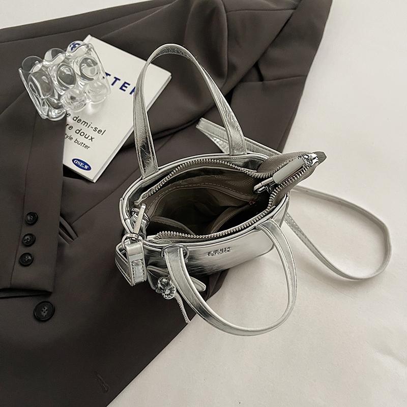 1 Bucată Geantă de Umăr Monocromă pentru Femei  Geantă Versatilă de Mână/Crossbody  Geantă Tote la Modă Care Poate Ține Telefonul Mobil