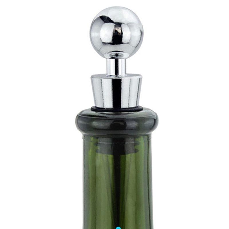 1/3pcs Alluminum Alloy Wine Stopper,Reusable Rubber Beverage Bottle Stoppers,Vacuum Sealed Bottle Cap,Wine Gifts Bar Tools
