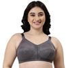 Enamor Women' Nylon Blend Non Padded Wire Free Full Coverage Ultimate Curve 3Section Cup Support Bra F0 (F0 6Ink Gr