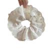 Vintage French-Style Double Layer Fluffy White Lace Hair Tie
