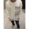 2025 Autumn/Winter Luxury Rainbow Logo Knit Sweater, Unisex Loose Casual Round Neck Top