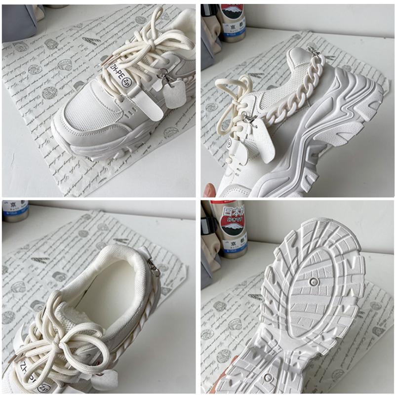 Platform Shoes Woman Luxury Shoes for Women Chains Designer Womens Shoes Light Leisure Walk Shoes Fashion Women's Sneakers