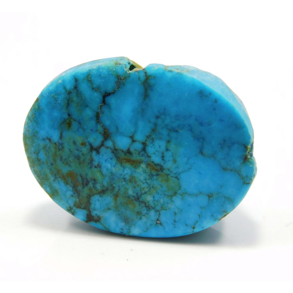 34.45 Ct NATURAL Blue Turquoise Oval Cut CERTIFIED Loose Gemstone for Collection