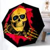 1pc Skull Ripper Automatic Open/Close Umbrella, Portable Folding Umbrella, Compact Travel Umbrella For117