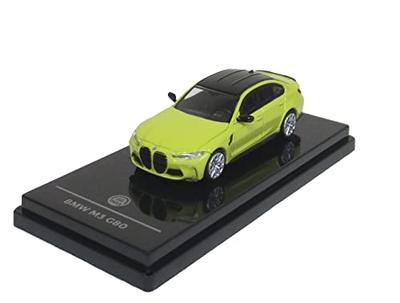 PARAGON 1/64 Scale BMW M3 G80 Sao Paulo Yellow LHD Miniature Car (Assembled)