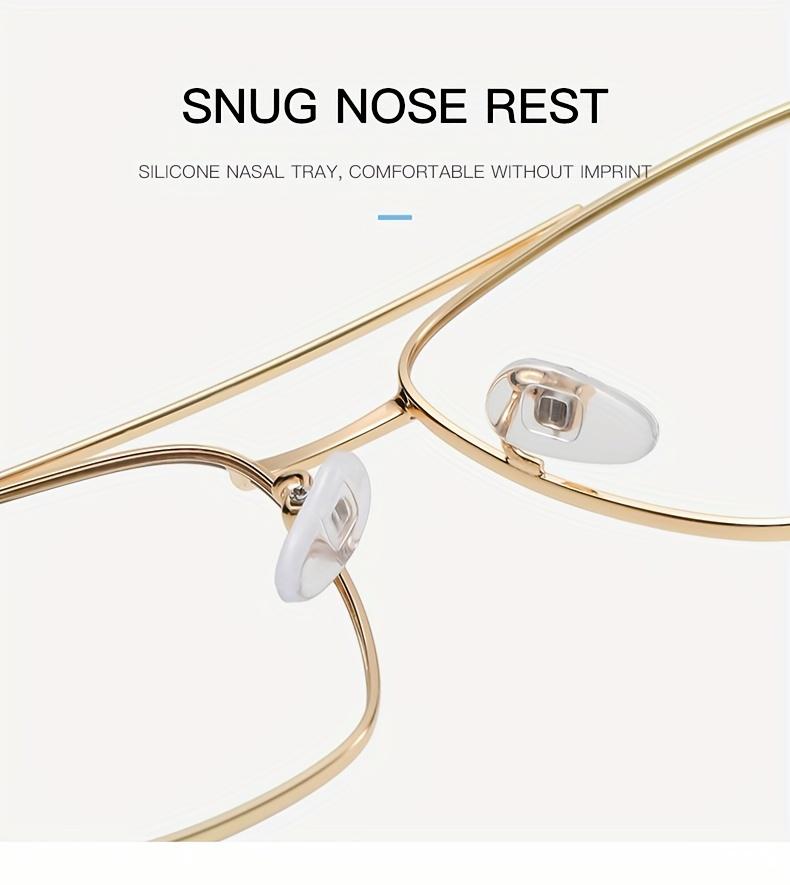 New Retro Double Beam Design Metal Frame Glasses For Men And Women Day And Night Use Anti-Blue Light Color-Changing Glasses