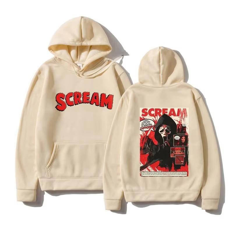 2025 Autumn New Couple Hip Hop High Quality Classic Simple Scream VI Ghostface Hoodie Harajuku Street Fashion Warm Sweatshirt