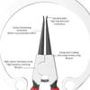5-In Circlip Pliers,Needle nose Pliers Retaining Ring Pliers for Removing Installing Puller Locking Rings Shafts