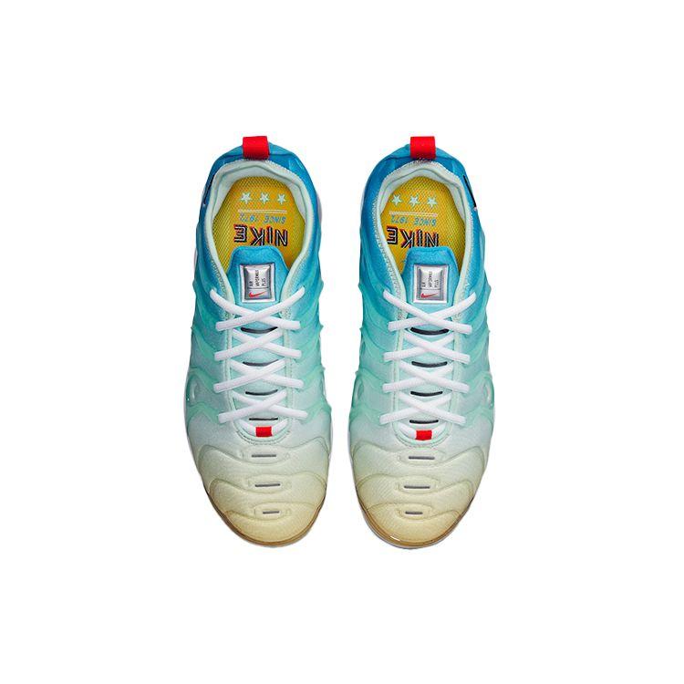 Nike  Air VaporMax Plus Mint Foam Laser Blue Women Sneakers White Metallic-Silver DQ7651-300