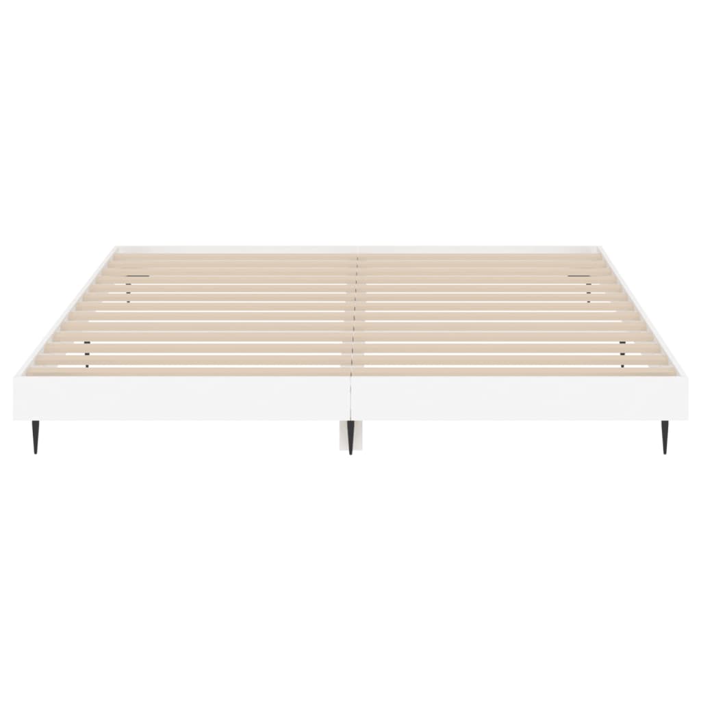 Bed Frame White 120 x 200 cm Engineered Wood