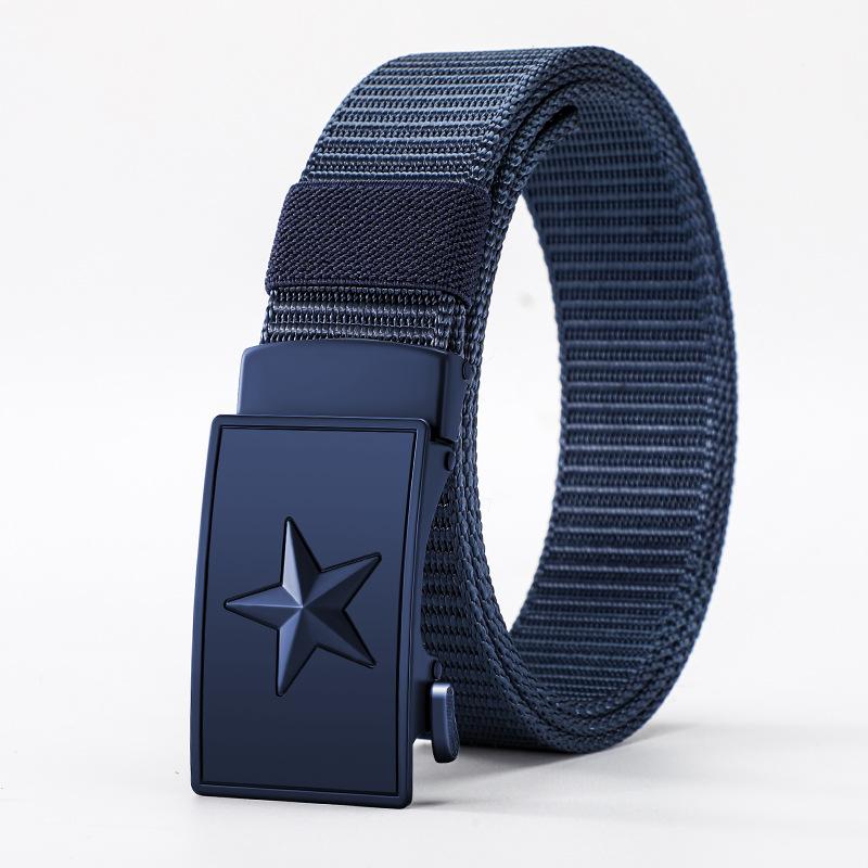 Special Belt For Military Training Alloy Toothless Automatic Buckle Belt Comfortable And Breathable Outdoor Training Leisure Tactical Belt