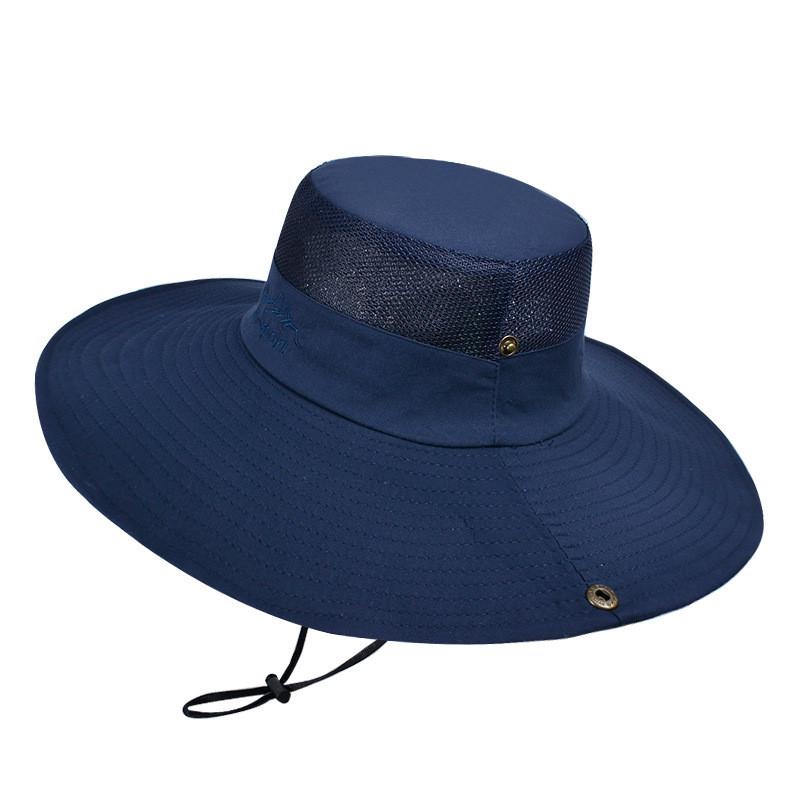 Summer Outdoor Fishing Hat For Men With Large Brim Sun Protection And Breathability