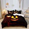 Halloween Three-Piece Bedding 3D Digital Printing Quilt Cover Pillowcase Bedding, Kit
