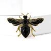 Stylish Rhinestone Bee Brooches for Women Unisex Crystal Glass Insect Pins Event Funny Luxury Gifts New Year Friends Decoration