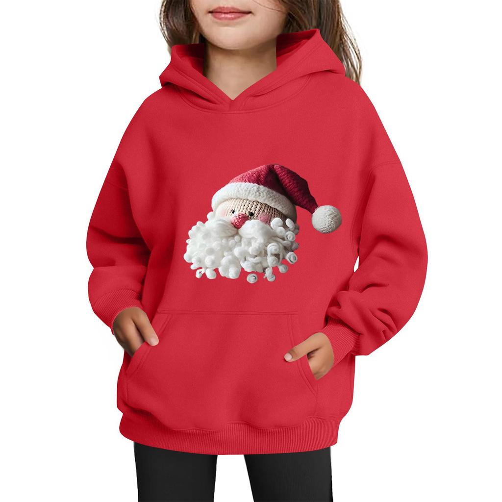 Sweatshirts For Teen Girls Hoodies Long Sleeve Drawstring Pullover Cute Printed Oversized Hoodie Christmas