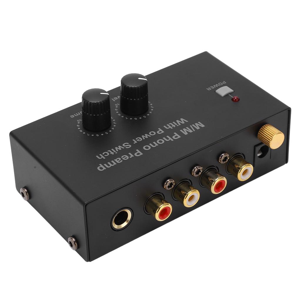 Phono Preamp RCA L R Input Output Level Turntable Volume Control   PP500