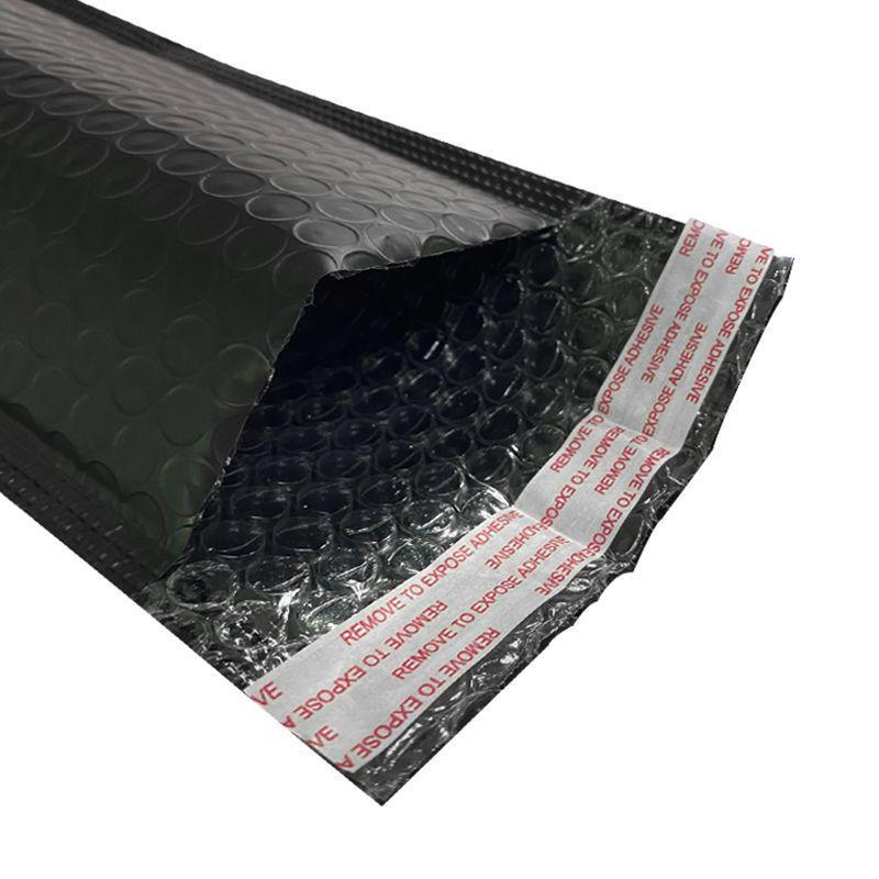 140g Black Matte Bubble Envelope - Long Strip, Thickened Film Foam Bag