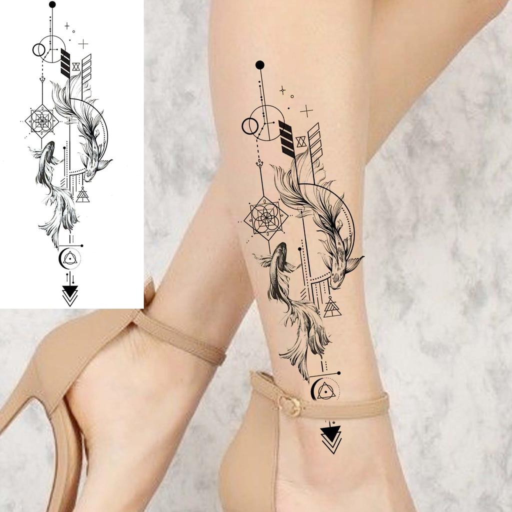 1 Blatt Totenkopf Schmetterling Rose Temporäre Tattoos Für Frauen Männer Hände Fuß Nacken,Temp Fake Tattoo Aufkleber Langanhaltend Wasserdicht