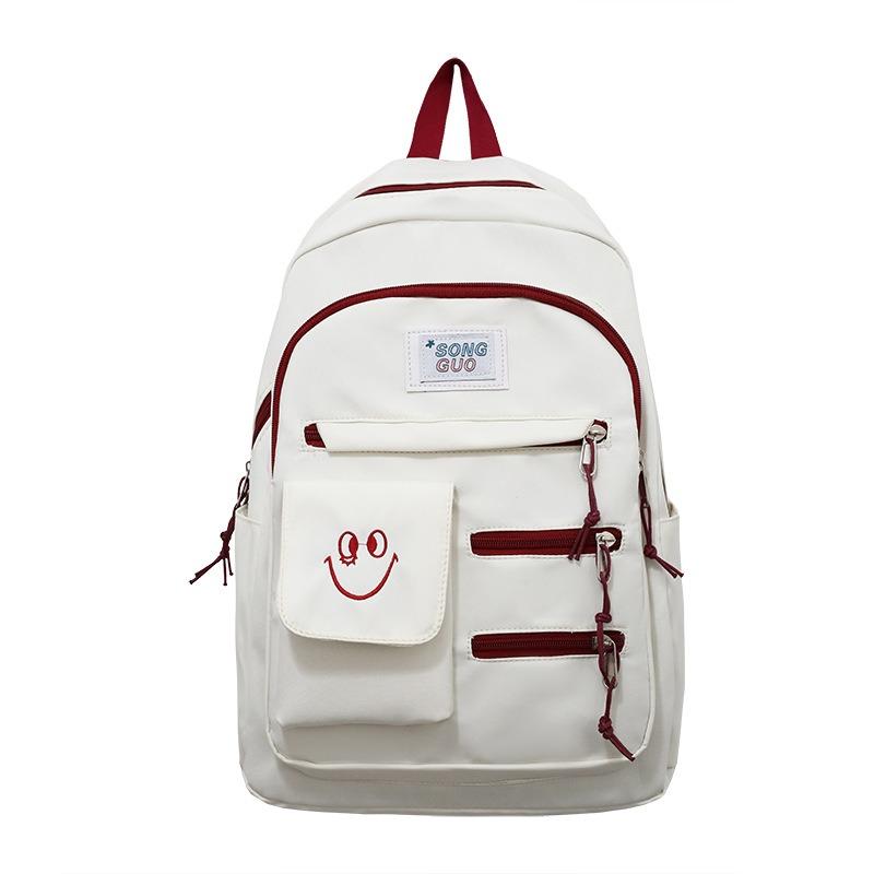 Backpack New primary and secondary school school bag Fashion contrasting color backpack