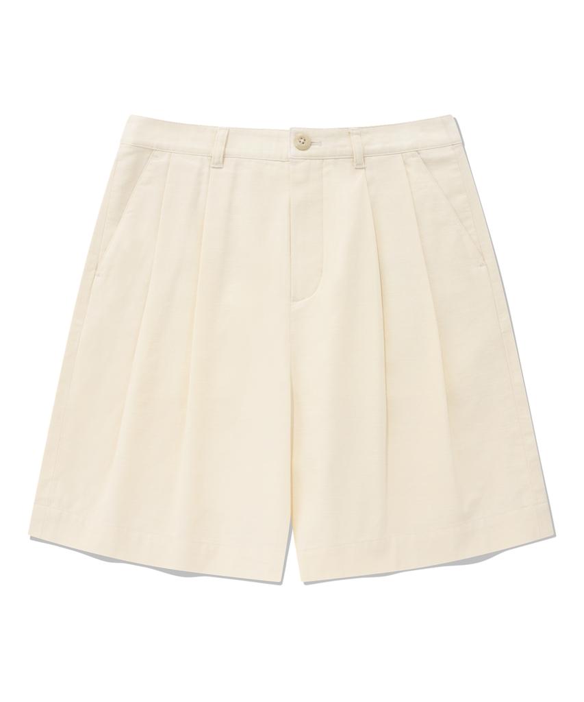 COVERNAT WOMAN Bermuda Shorts Ecru