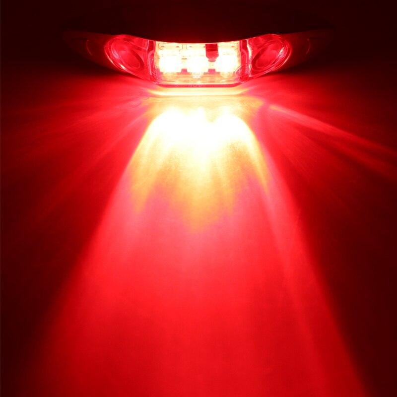 

2 шт. 3LED 12 В/24 В автомобильный прицеп грузовик прозрачная боковая габаритная лампа индикатор грузовика указатель поворота красный/янтарный/белый водонепроницаемый свет