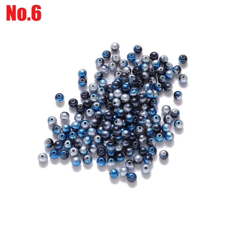 

50/100/200 шт. 6/8 мм DIY акриловые круглые прокладки свободные бусины для ожерелья, браслета, серег, ювелирных изделий 4mm 200pcs
