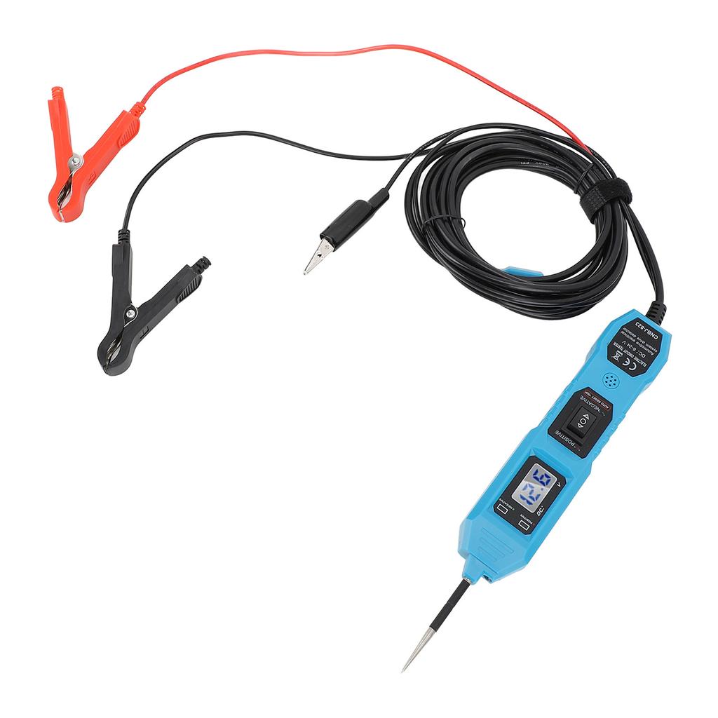 DC 6‑24V Power Circuit Probe Tester Multifunction Automotive Circuit Tester Diagnostic Tool with Front Light for Car