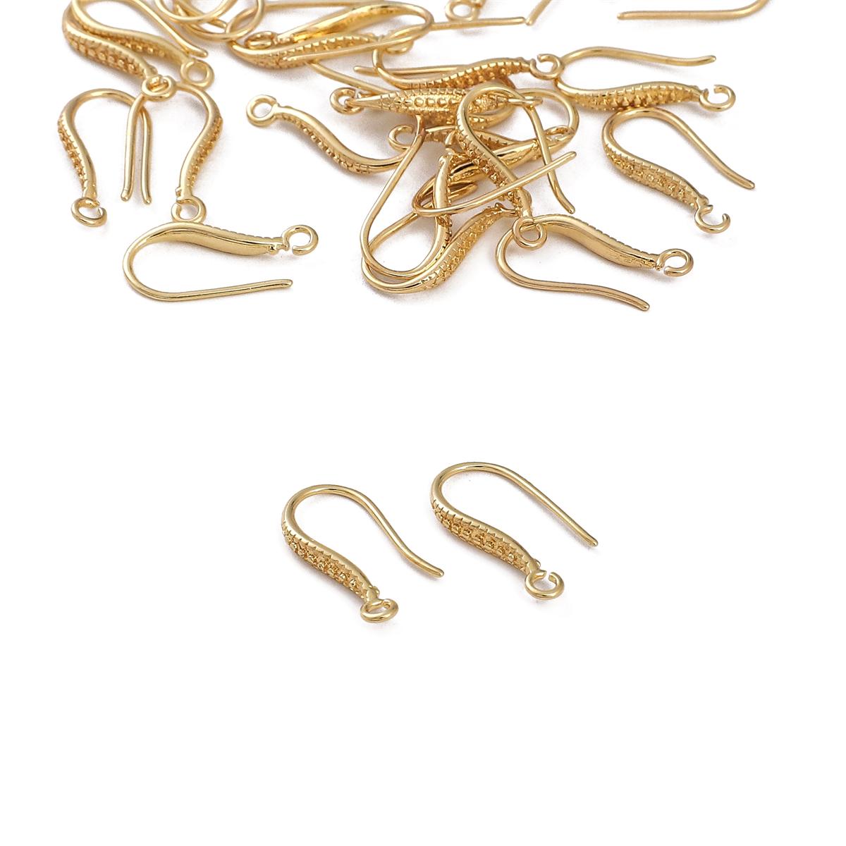 

2 шт. медный крючок для ушей для изготовления ювелирных изделий своими руками, аксессуары для рукоделия 8x18mm