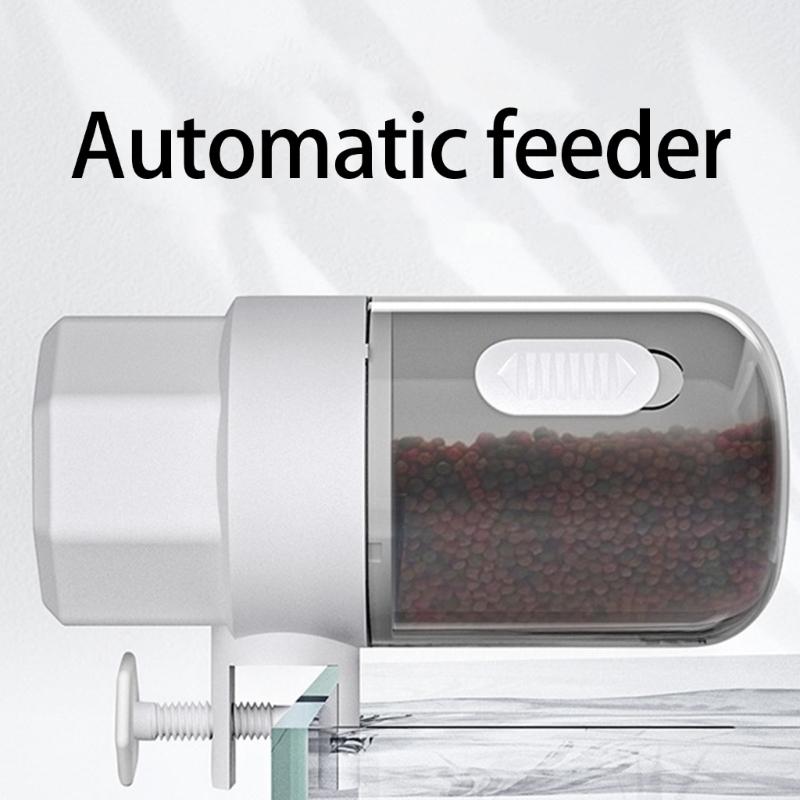 Programmable Pet Feeders Moisture Proof Battery Operated Tanks Dispenser for Home Office Aquariums Battery Operated