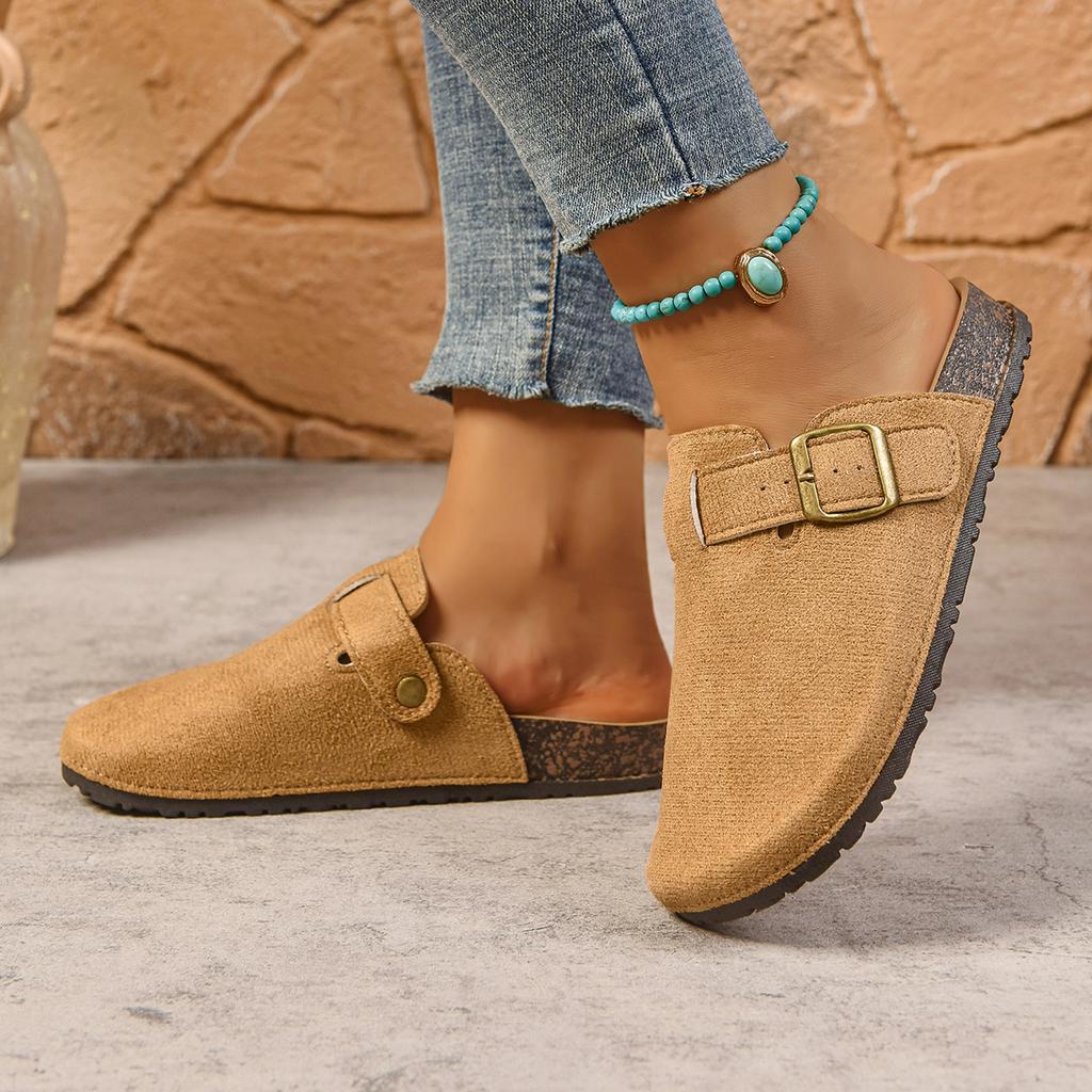 Mode Damen Hausschuhe Pantoletten Kork Clogs Hausschuhe Mode Weiche Strand Slides Damen mit Fußgewölbeunterstützung Sandalen Outdoor Muller Schuhe Damen