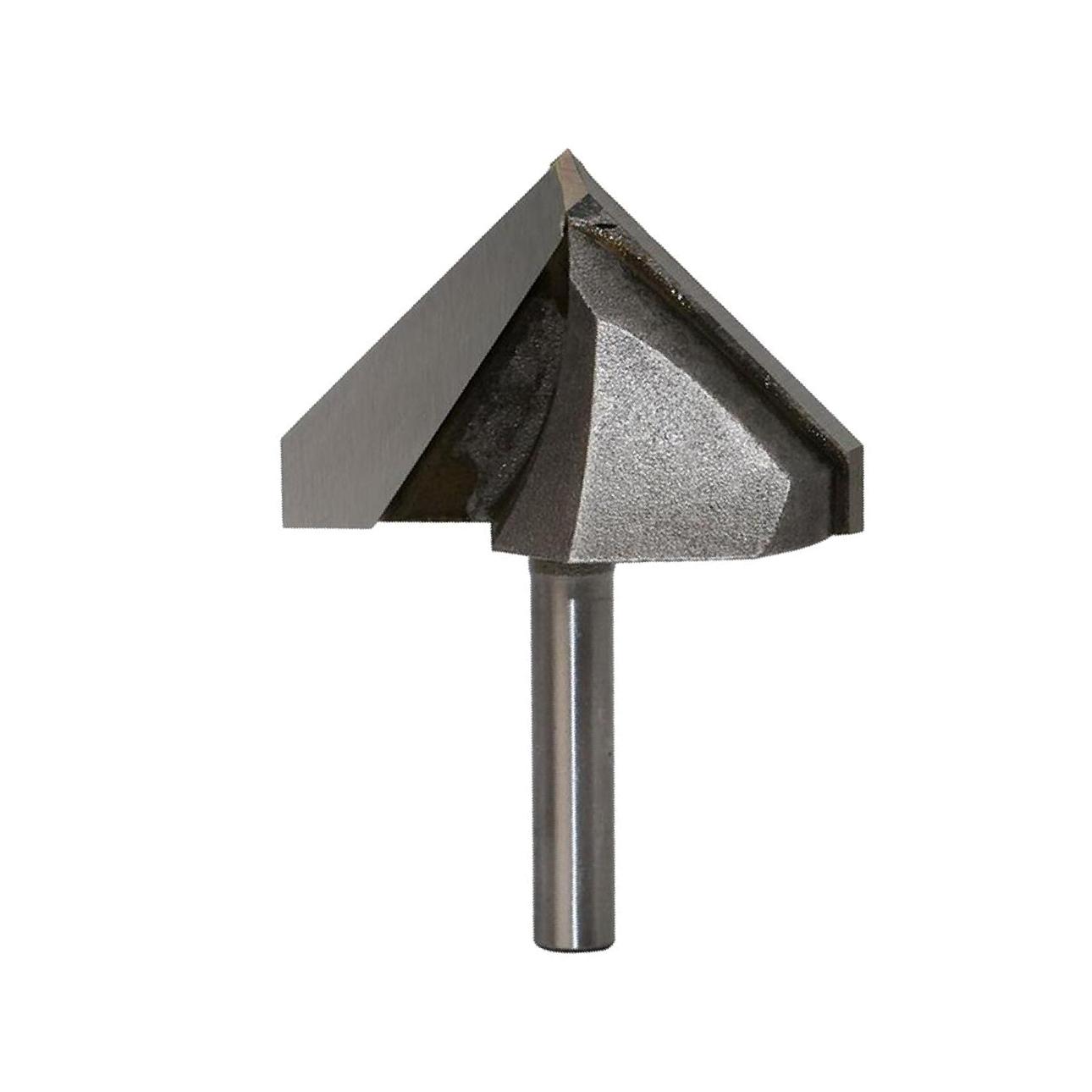 

Сверло с V-образным пазом 90 градусов диаметром 1/4 x 1-3/4 дюйма - серебряный инструмент для резьбы по дереву