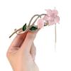 Elegant Rhinestone & Pearl Butterfly Tassel Hairpin - Women's Updo Clip