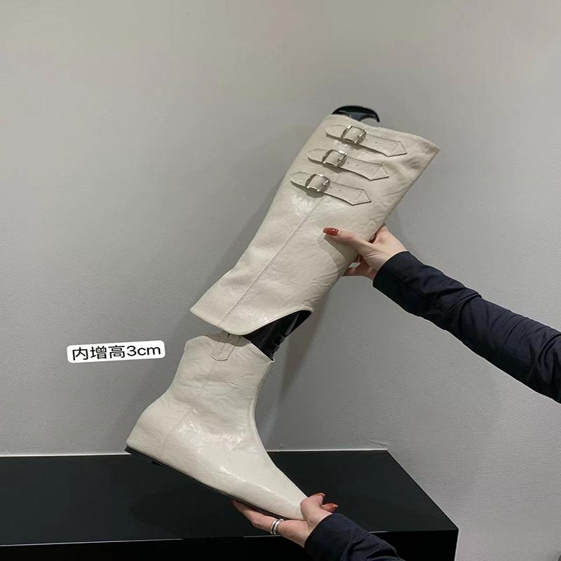 Внутренние женские сапоги до колена — фото 9