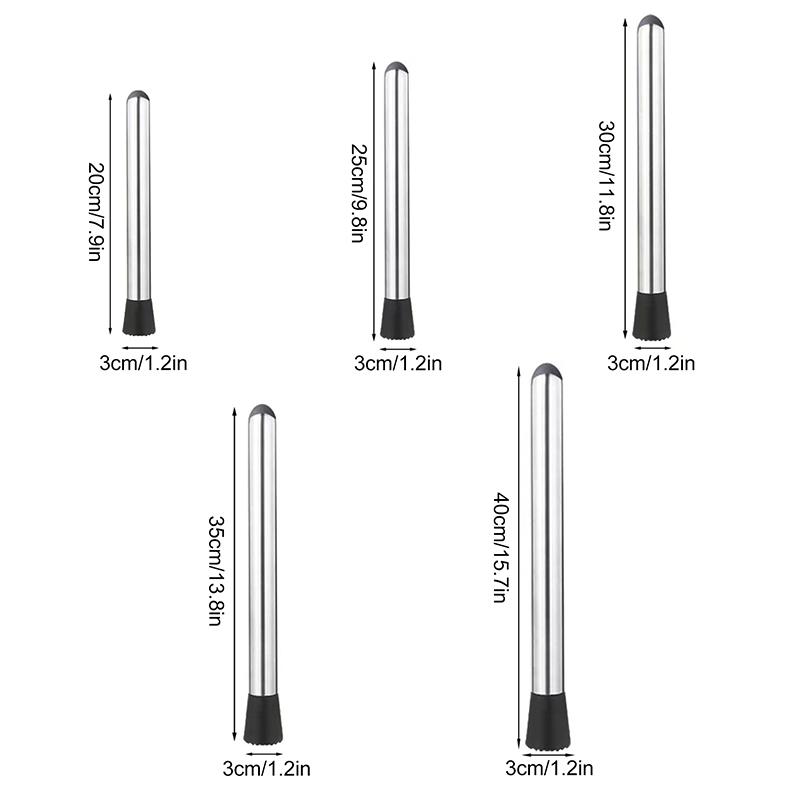 Nerezové kladívko na drcený led Multifunkční nanukové tyčinky Koktejlové míchátko Ovoce Citron Muddle Barové náčiní