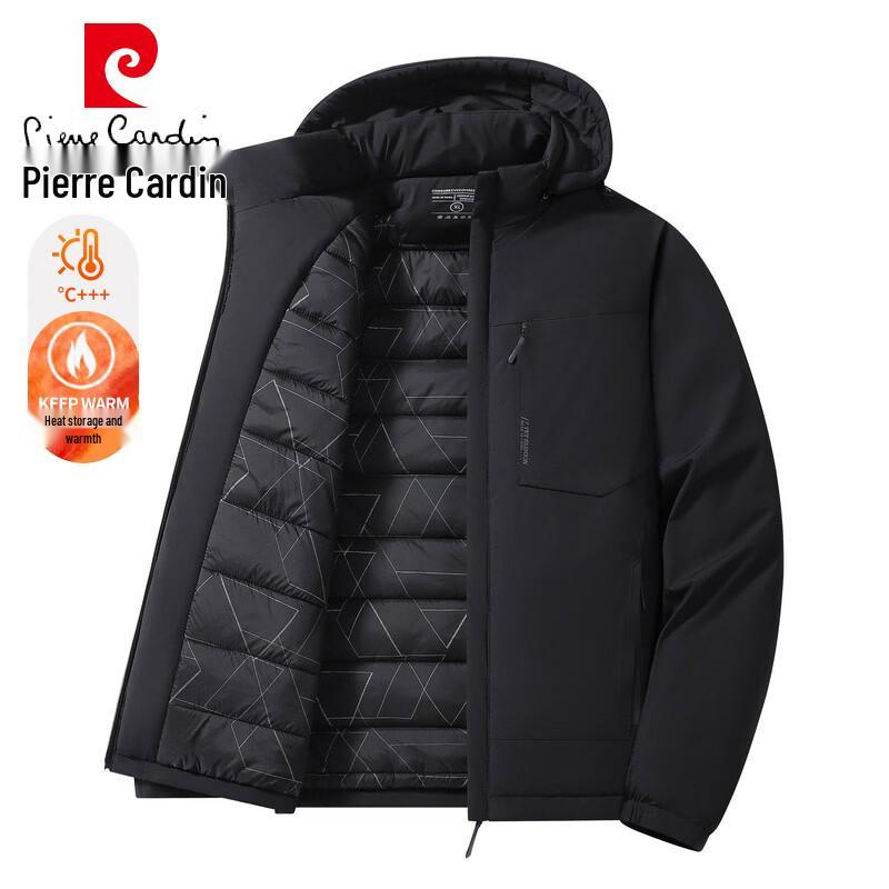 Pierre Cardin Men's Thickened Hooded Cotton Padded Jacket
