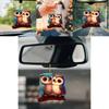Quirky And Fun Acrylic Owl Couple Car Ornament For Decorative Accessories Auto