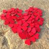 200pcs/Lot Small Wooden Red Heart Sticker for Scrapbooking Carft Diy Card Manual Accessories Wedding Invitation Mini Hearts
