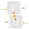 2-40PCS Cable Organizer Clips Double-Sided Adhesive Wall Hook Hanger Strong Transparent Suction Cup Wall Holder For Kitchen Bath