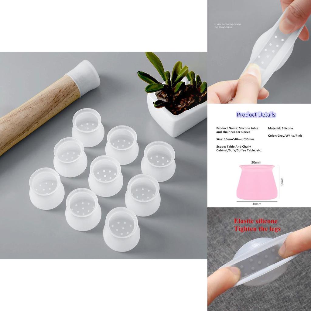 Durable Tpr Table Foot Cover With Anti-slip Silent Thickened Chair Leg Cap Floor Protector