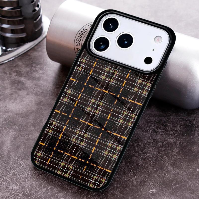 Schottisches Karomuster Warme Karomuster Handyhülle für iPhone 17,16e,15,14,13,12,11,Mini,Pro,MAX Weiche Silikonhülle