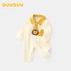 DUUDUU Infant Long-Sleeve Lapel Romper