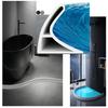 1pc 1m 4cmX3cm Shower Water Dam Self Adhesive Dry Wet Separation Shower Threshold Flexible Silicone Water Dam Guard Shower Edge