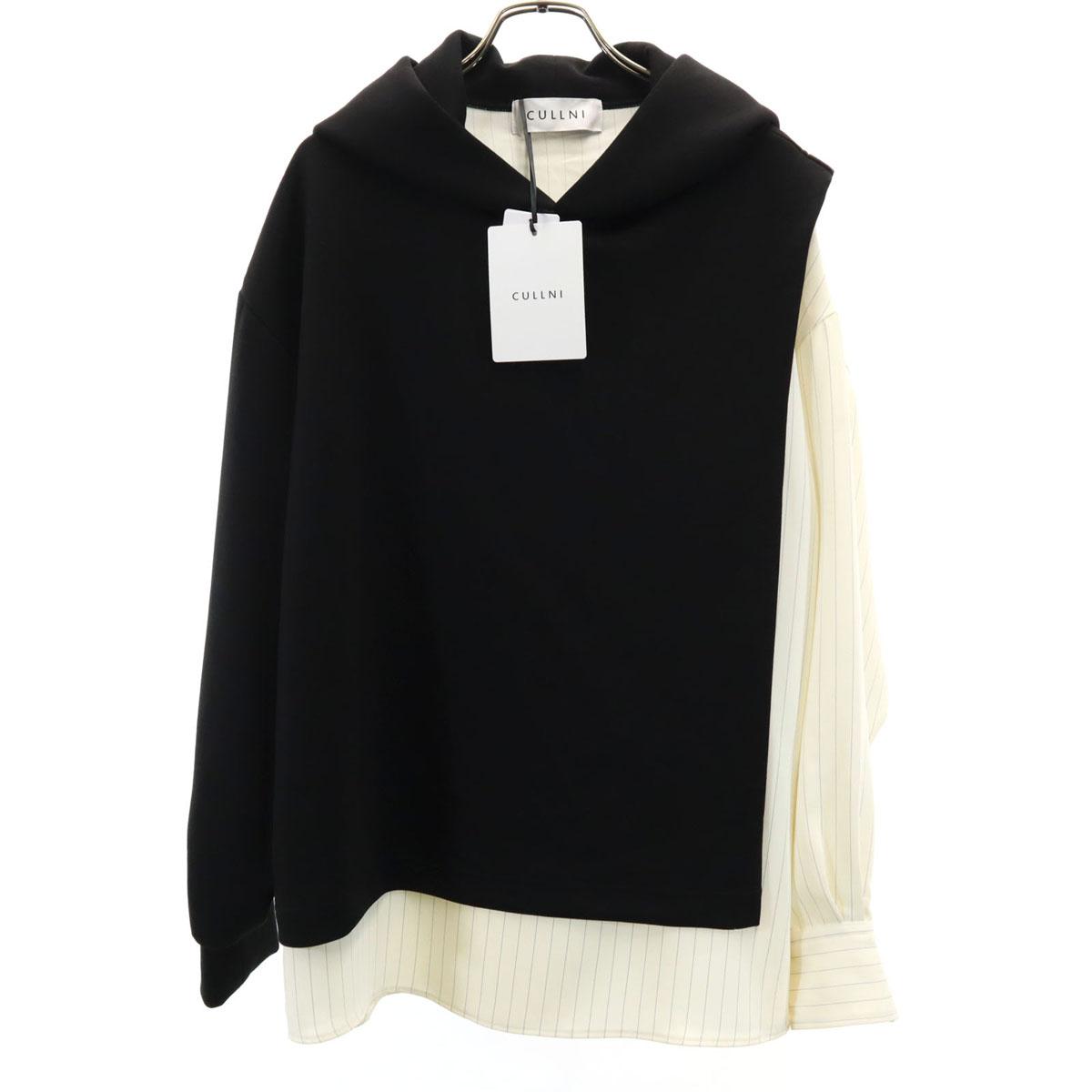 

неиспользованная CULLNI сделано в Японии Рубашка с длинным рукавом, многослойный парка, 1 черный, мужская, б/у