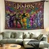 Jojos Bizarre Adventure Wall Tapestry Aesthetic Wall Hanging Printed Fabric Blanket Decorative Tapestries For Bedroom Living Room Home Decor