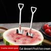 Edelstahl Wassermelonen Dessertlöffel - Kreatives, niedliches Schaufeldesign