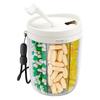 Pill Bottle Organizer Large Capacity Multiple Compartments Transparent Design Wide Opening Pill Box Medicine Tablets Organizer