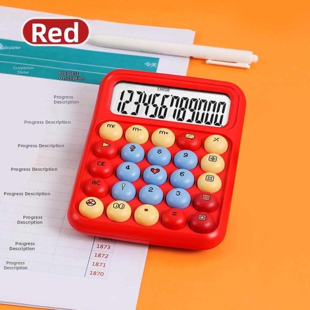 Cartoon Mechanical Button Calculator Electronic Calculators Accounting Office Student